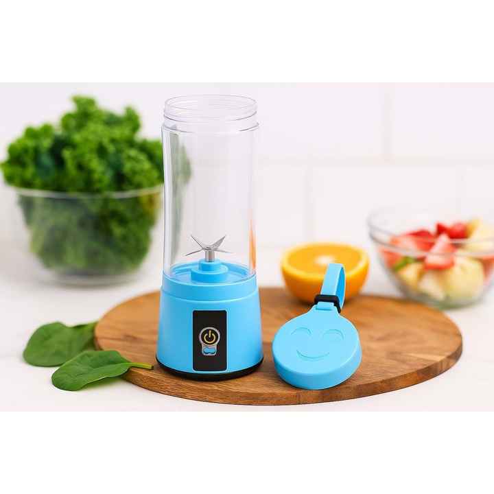 Mini Liquidificador de Frutas 380ml Portátil e Prático