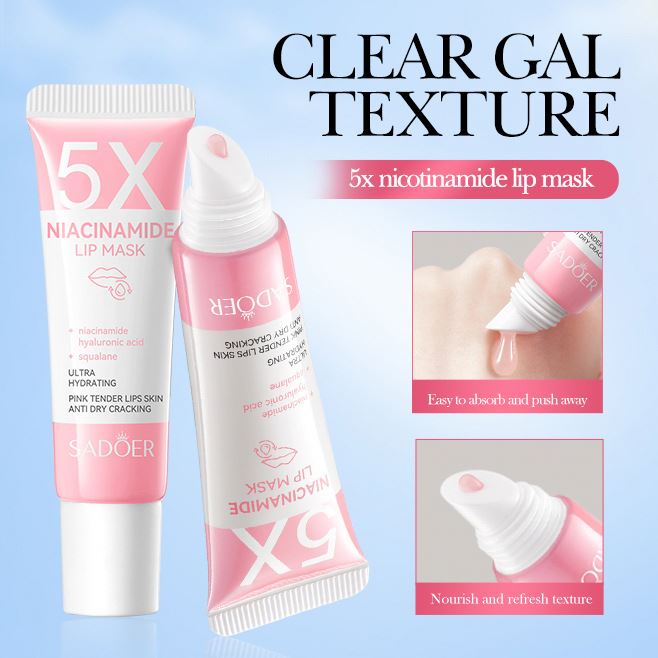 Máscara Labial de Niacinamida - Ácido Hialurônico - Esqualano - 10g