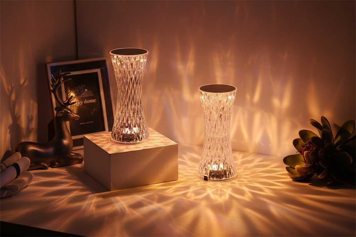 Crystal lamp bedroom lifestyle
