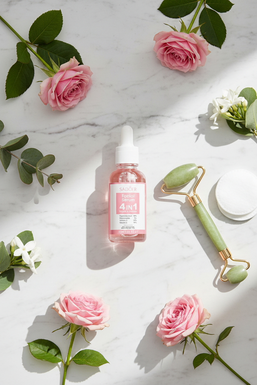 Sérum flat lay